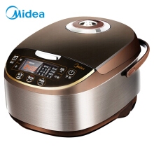 美的（Midea）電飯煲 5L大容量 氣動(dòng)渦輪防溢鍋 金屬機身電飯鍋MB-WFS5017TM